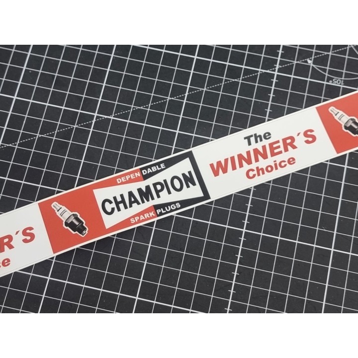 "CHAMPION The winner´s choice" - Aufkleber 135cm