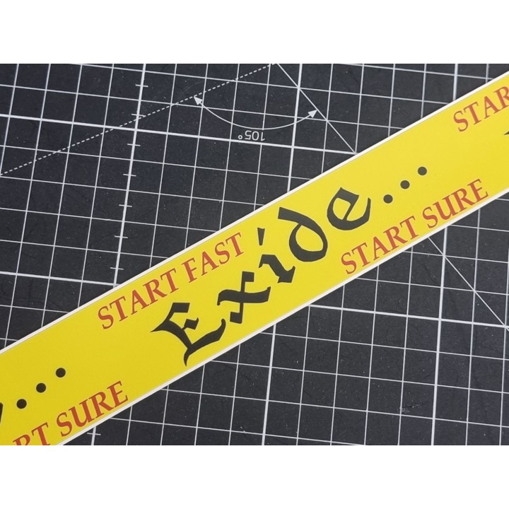 "EXIDE" - Sticker 135cm