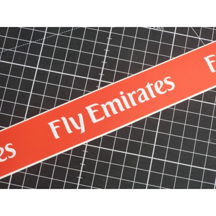 "FLY EMIRATES" - Aufkleber 135cm