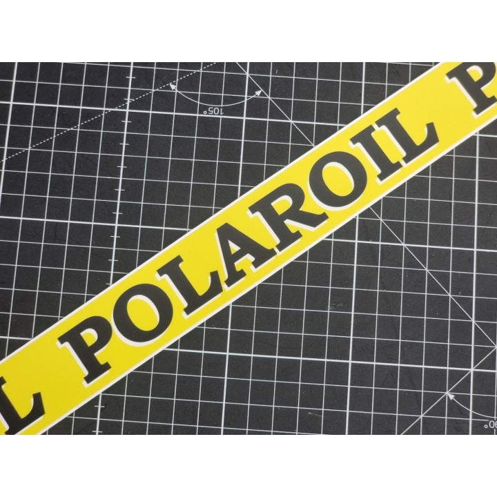 "POLAROIL" - Aufkleber 135cm