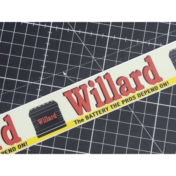 "WILLARD" - Aufkleber 135cm