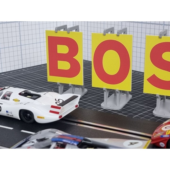 5 x Werbetafel "BOSCH" 6 x 8 cm