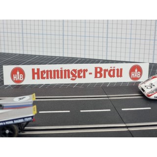Werbetafel "HENNINGER BRÄU"