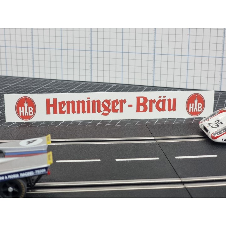 Werbetafel "HENNINGER BRÄU"