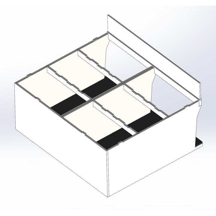 Box / 2 Slotcars / beige