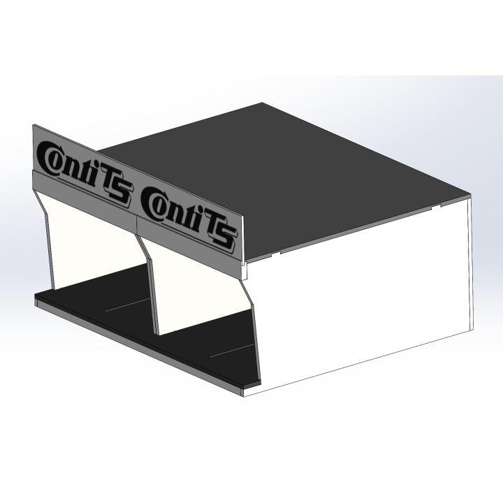 Box / 2 Slotcars / beige