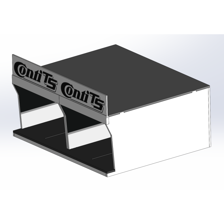 Box / 2 Slotcars / schwarz