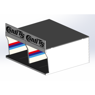 Box / 2 Slotcars / with stripes