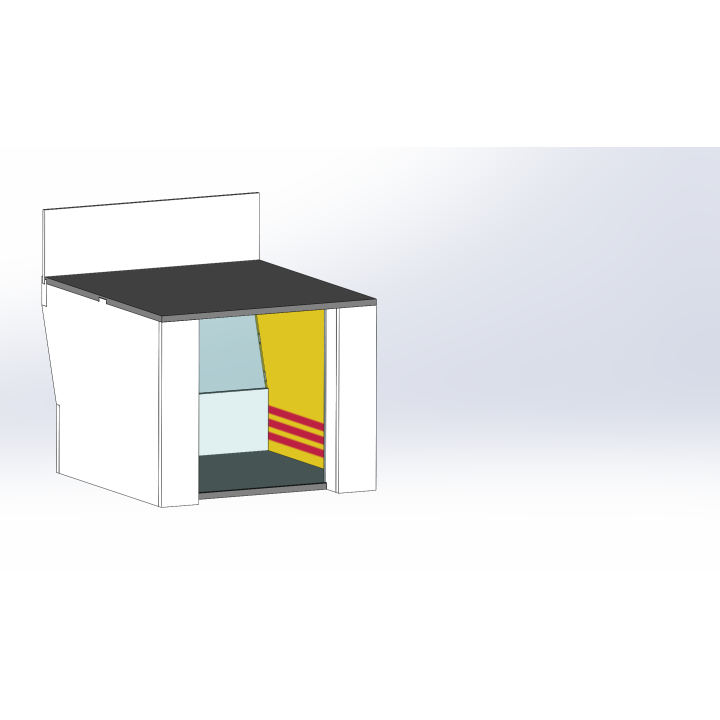 Lounge / 1 wide / 1 deep / yellow