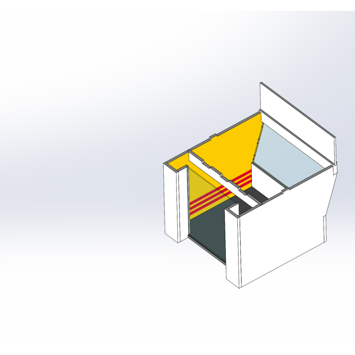 Lounge / 1 wide / 1 deep / yellow