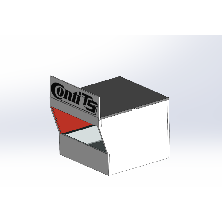 Loge / 1 breit / 1 tief / rot