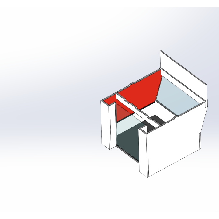 Lounge / 1 wide / 1 deep / red