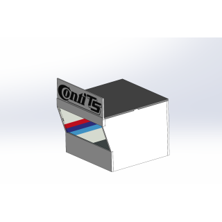 Lounge / 1 wide / 1 deep / with stripes