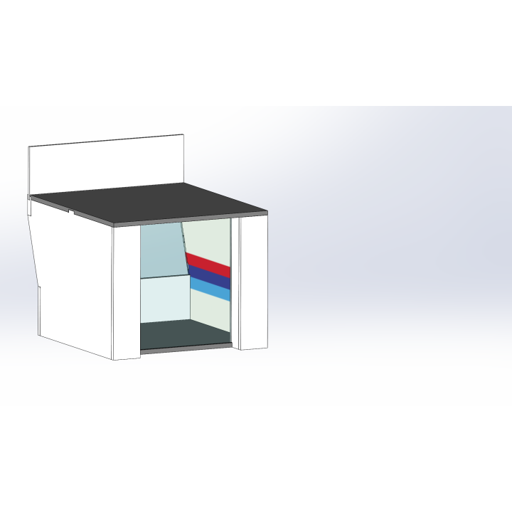 Lounge / 1 wide / 1 deep / with stripes