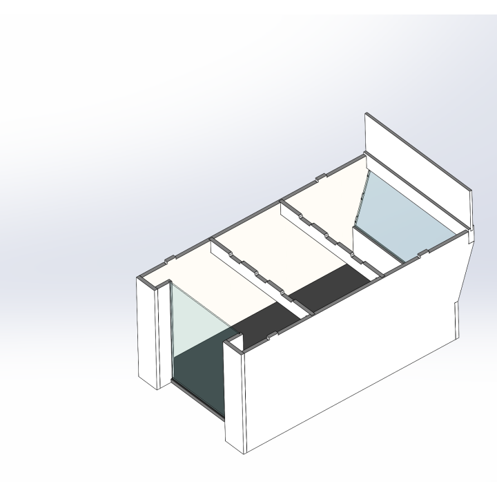 Loge / 1 breit / 2 tief / beige