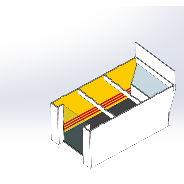 Lounge / 1 wide / 2 deep / yellow