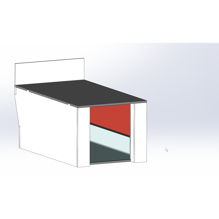 Loge / 1 breit / 2 tief / rot