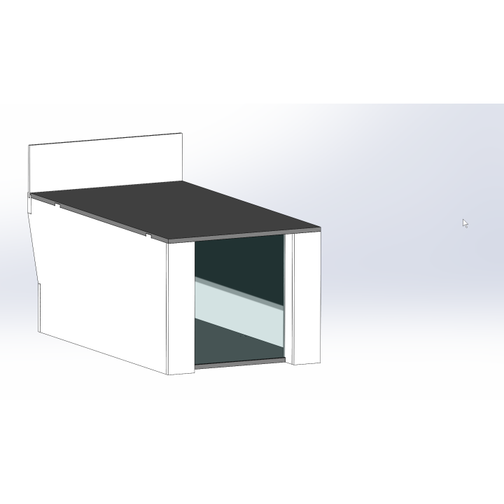 Loge / 1 breit / 2 tief / schwarz