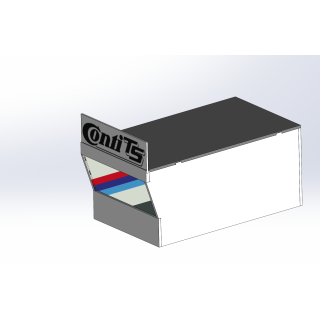 Lounge / 1 wide / 2 deep / with stripes