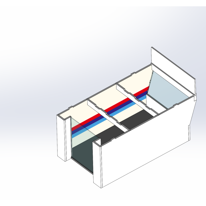 Lounge / 1 wide / 2 deep / with stripes