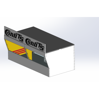 Lounge / 2 wide / 1 deep / yellow