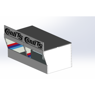 Lounge / 2 wide / 1 deep / with stripes