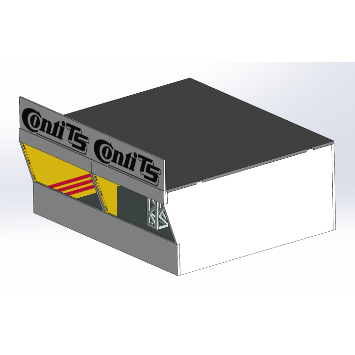 Loge / 2 breit / 2 tief / gelb