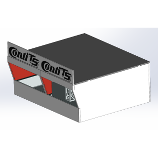 Lounge / 2 wide / 2 deep / red