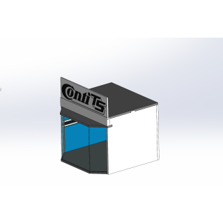 Lounge / 1 wide / 1 deep / blue