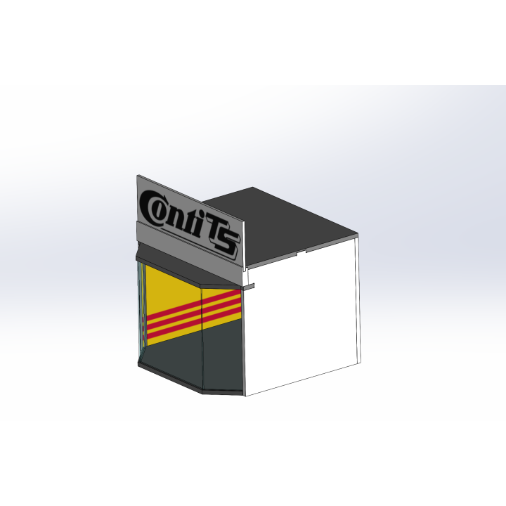 Loge / 1 breit / 1 tief / gelb