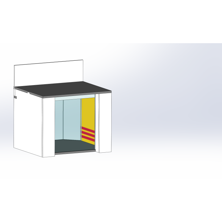 Loge / 1 breit / 1 tief / gelb