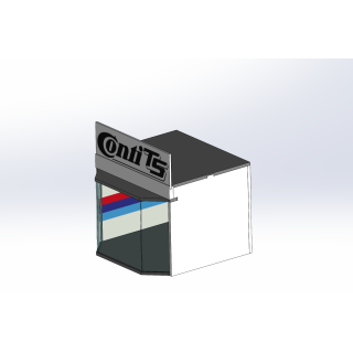 Lounge / 1 wide / 1 deep / with stripes