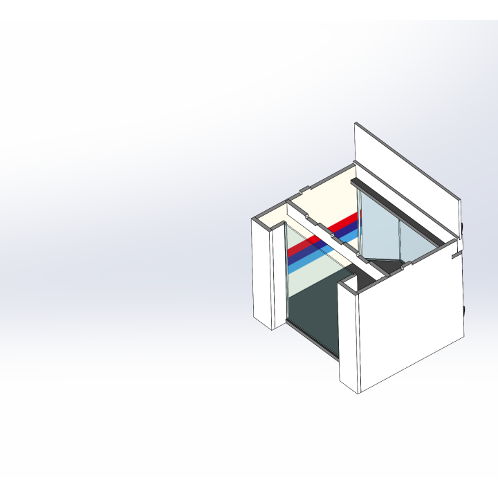 Lounge / 1 wide / 1 deep / with stripes