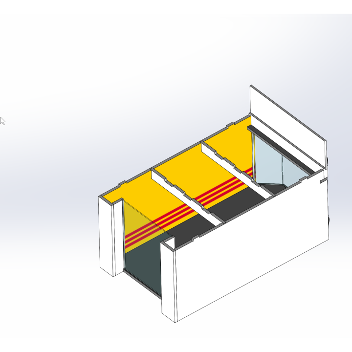 Lounge / 1 wide / 2 deep / yellow