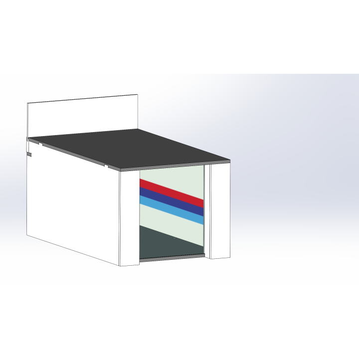 Lounge / 1 wide / 2 deep / with stripes