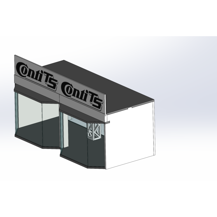 Loge / 2 breit / 1 tief / beige