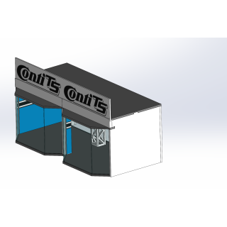 Lounge / 2 wide / 1 deep / blue