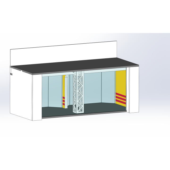 Loge / 2 breit / 1 tief / gelb