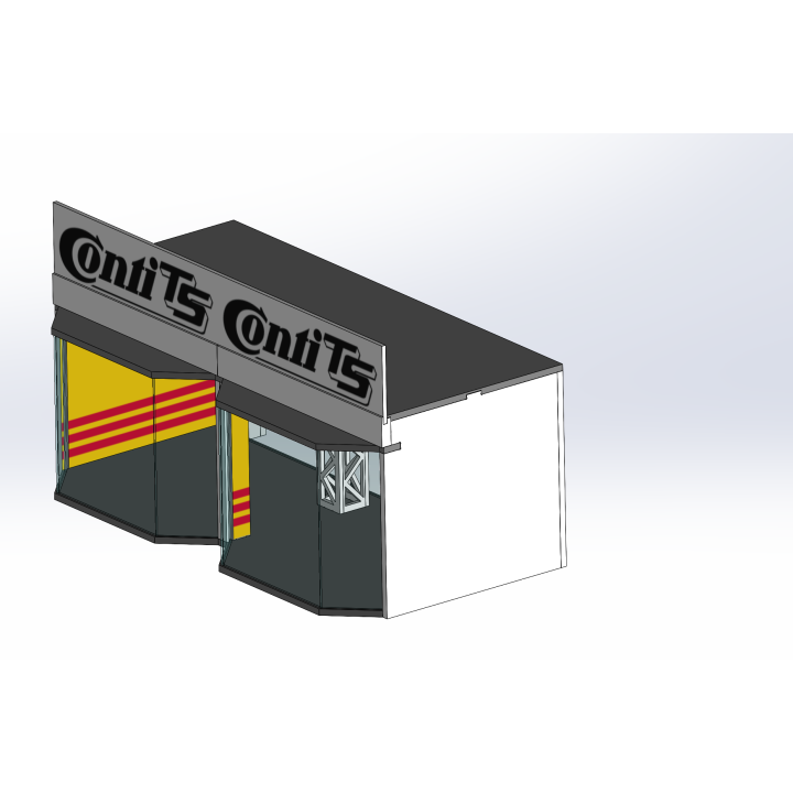 Lounge / 2 wide / 1 deep / yellow