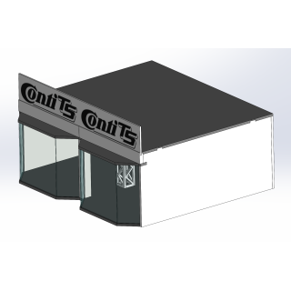 Loge / 2 breit / 2 tief / beige