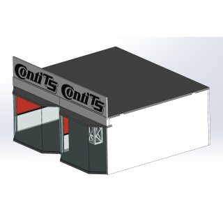 Loge / 2 breit / 2 tief / rot