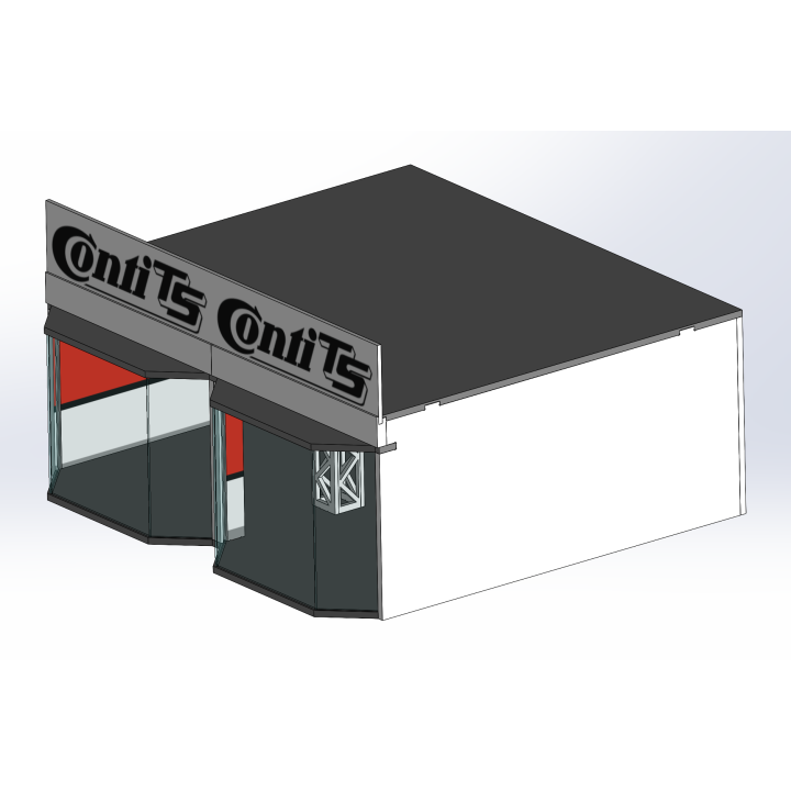 Lounge / 2 wide / 2 deep / red