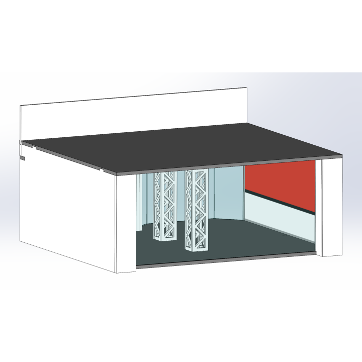 Lounge / 2 wide / 2 deep / red