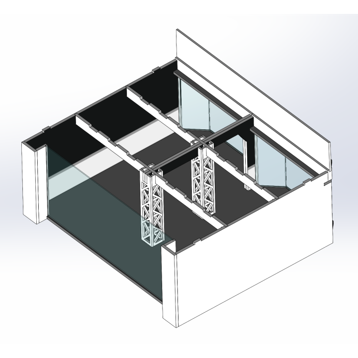 Lounge / 2 wide / 2 deep / black