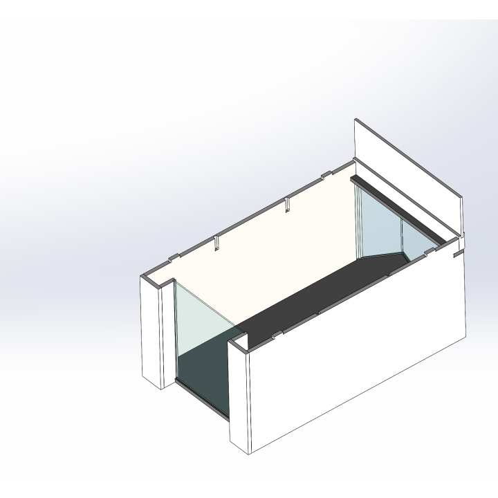 Loge / 1 breit / 2 tief / beige