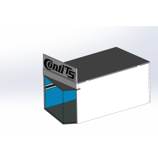 Lounge / 1 wide / 1 deep / blue