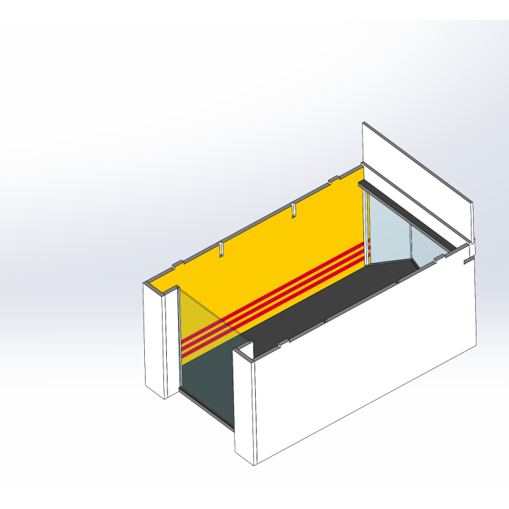 Lounge / 1 wide / 1 deep / yellow