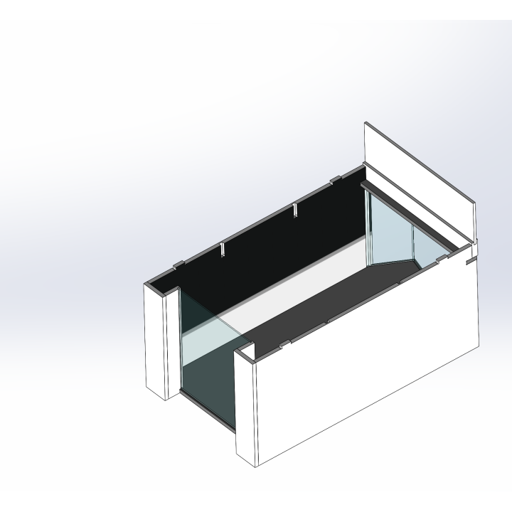 Loge / 1 breit / 2 tief / schwarz