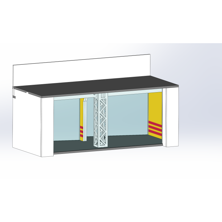 Lounge / 2 wide / 1 deep / yellow