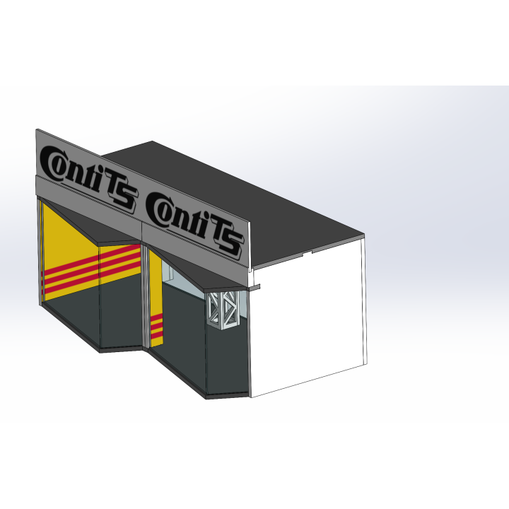 Lounge / 2 wide / 1 deep / yellow